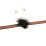 Dozen Brown Fur Pom Pom Chokers