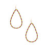 Tribal Color Bead Teardrop Earrings
