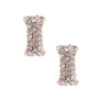 I Rhinestone Silver Studs
