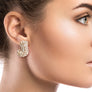 J Initial Rhinestone Studs