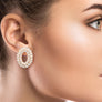 O Initial Rhinestone Studs