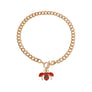 Red Red Bee Toggle Necklace
