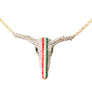 Rhinestone Steer Head Necklace
