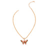 Red and Green Flutter Mini Butterfly Necklace
