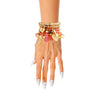 Mauve Glass Bead 6 Pcs Bracelets