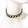 Metal with Leather Choker