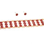 Metal Stone Choker Set