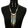Bead Drop Necklace Set