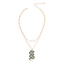 Designer Green Snake Layer Necklace