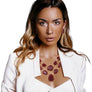 Short Necklace Irregular Resin Teardrop inset