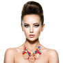 Multi Color Acrylic Bead and Gold Set