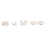 Silver Pearl Midi Ring Set