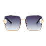 Black Square Clover Sunglasses
