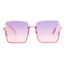 Pink Square Clover Sunglasses