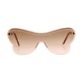 Brown One Piece Butterfly Sunglasses