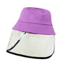 Detachable Protective UV Shield Anti Spit Dust Fishing Bucket Kid Child Hat Cap