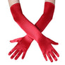 Girl Elbow Length Stretch Satin Long Flapper Gloves Evening Opera 20s Halloween