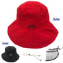 Double Sides Protective Cap Anti Saliva Spitting Face Shield Bucket Sun Fishing