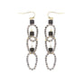 Clear Triple Xmas Light Earrings