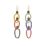 Multi Triple Xmas Light Earrings