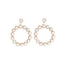 45mm Pearl Gold Round Earrings
