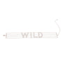 Silver WILD 4 Row Rhinestone Choker