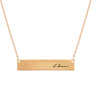 Gold Script Chosen Plate Necklace
