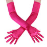 Girl Elbow Length Stretch Satin Long Flapper Gloves Evening Opera 20s Halloween
