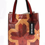 Brown Plastic Purse Tote Borse Shopping HandBag