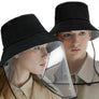 Femme Homme Protection Anti Poussière, Cracher & Salive, Seau UV Soleil Chapeau