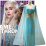 Game of Thrones Cosplay Daenerys Targaryen Costume Dress Cloak Wig Halloween