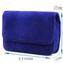 Vintage Velour Women Waist Fanny Pack Double Zipper Folding Bag Bum Purse Pouch
