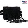 Women Vintage Classic Tassel Waist Fanny Pack Bag Trendy Pouch Purse Wallet
