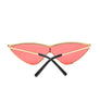 Women Retro Gold Alloy Frame Glasses Cat Eye Sunglasses Sun UV400 Bella Style