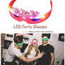 Happy New Year Party Sunglasses Light Up Glasses Glowing Eyes LED Flashing Shade