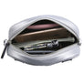 Diamond Leather Velvet Waist Fanny Pack Silver Black Quilted Chain Shoulder Bag