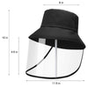 Protective Anti Spit Dust Fishing Bucket Saliva Kid Children UV Shield Hat Cap