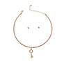 Gold Stone Key Necklace