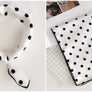 Satin Neck Scarf Dots Floral Striped Small Square Neckerchief Head bands Warp US