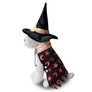 Witch Pet Costume Uniform Dress Up Cute Dog Cat Funny Cosplay Halloween Party