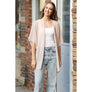 DIONA J STYLISH FASHIONABLE SOLID KIMONO CARDIGAN ONE SIZE COLOR BEIGE