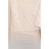 DIONA J FLORAL LACE KIMONO WITH TASSEL ONE SIZE COLOR BEIGE