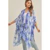 DIONA J TIE DYE BOHO KIMONO ONE SIZE COLOR BLUE