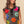 BiBi Flower Patch Striped Half Button Sweater Vest