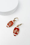 SPORTS BALL ENAMEL HOOP EARRING