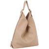 DIONA J SMOOTH SHOULDER HOBO BAG ONE SIZE COLOR TAN