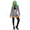 Haunting Phantom 5 Pc Black White Striped Cosplay Costume Set Women's Size XS