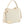 TEXTURED DRAWSTRING HANDLE SATCHEL BAG IVORY