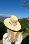 Straw Braided Flat Top Fashion Hat