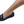 Women's Moccasin Loafer Slippers with Fur Lining – Navy Tweed Shearling Slip-On Shoes with Gold Horsebit Detail